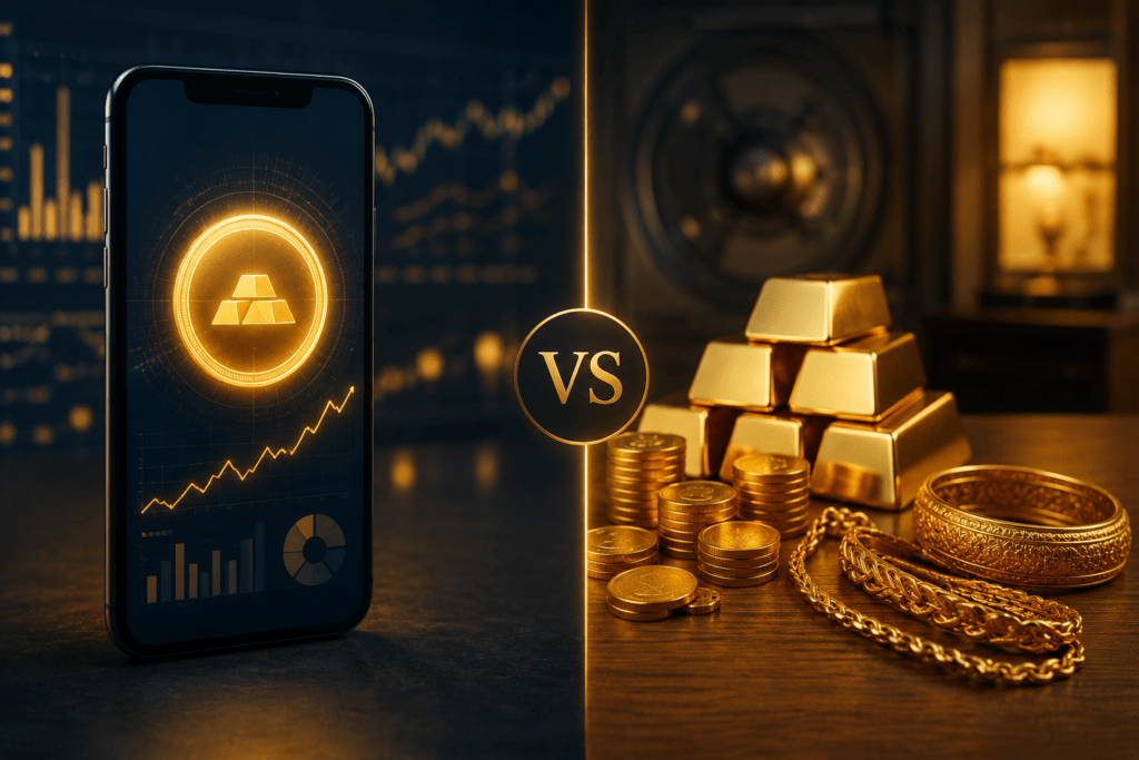 Digital Gold vs Physical Gold
